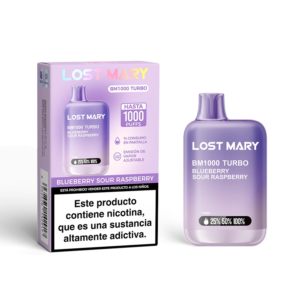 Lost Mary BM1000 Turbo Blueberry Sour Raspberry