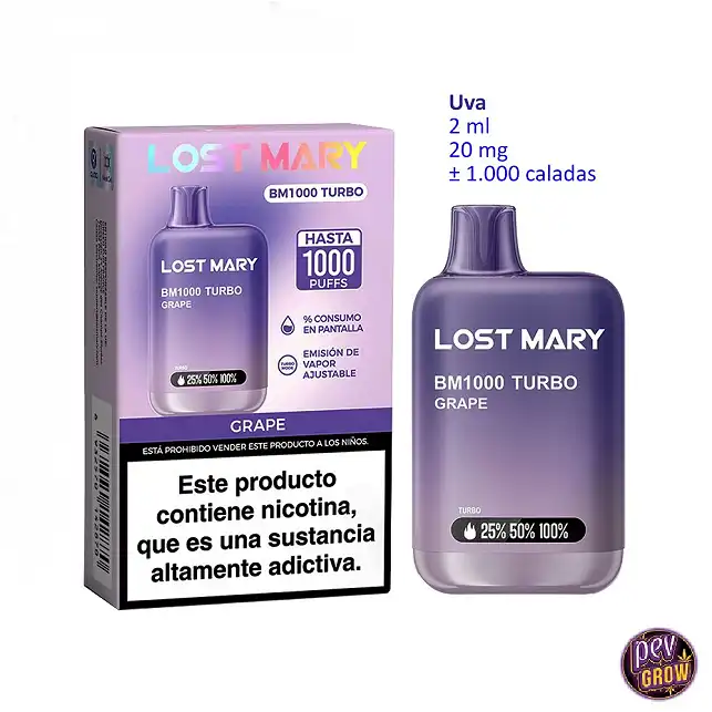 Lost Mary BM1000 Turbo Grape