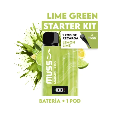 Muss Marmol Pro Kit, sabor Lime Green (Lemon Lime)