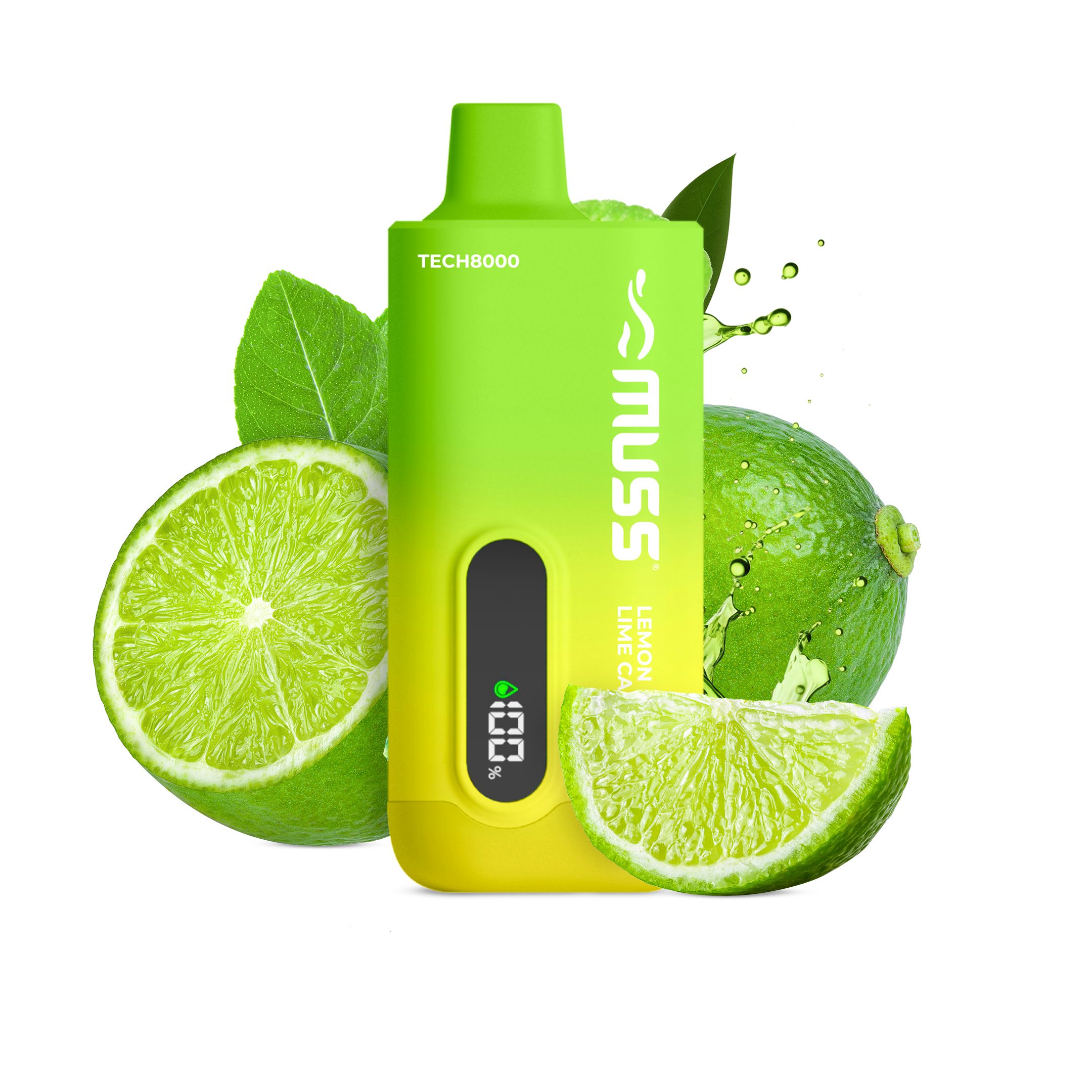 Muss Tech 8000 0 mg Lemon Lime Calipo