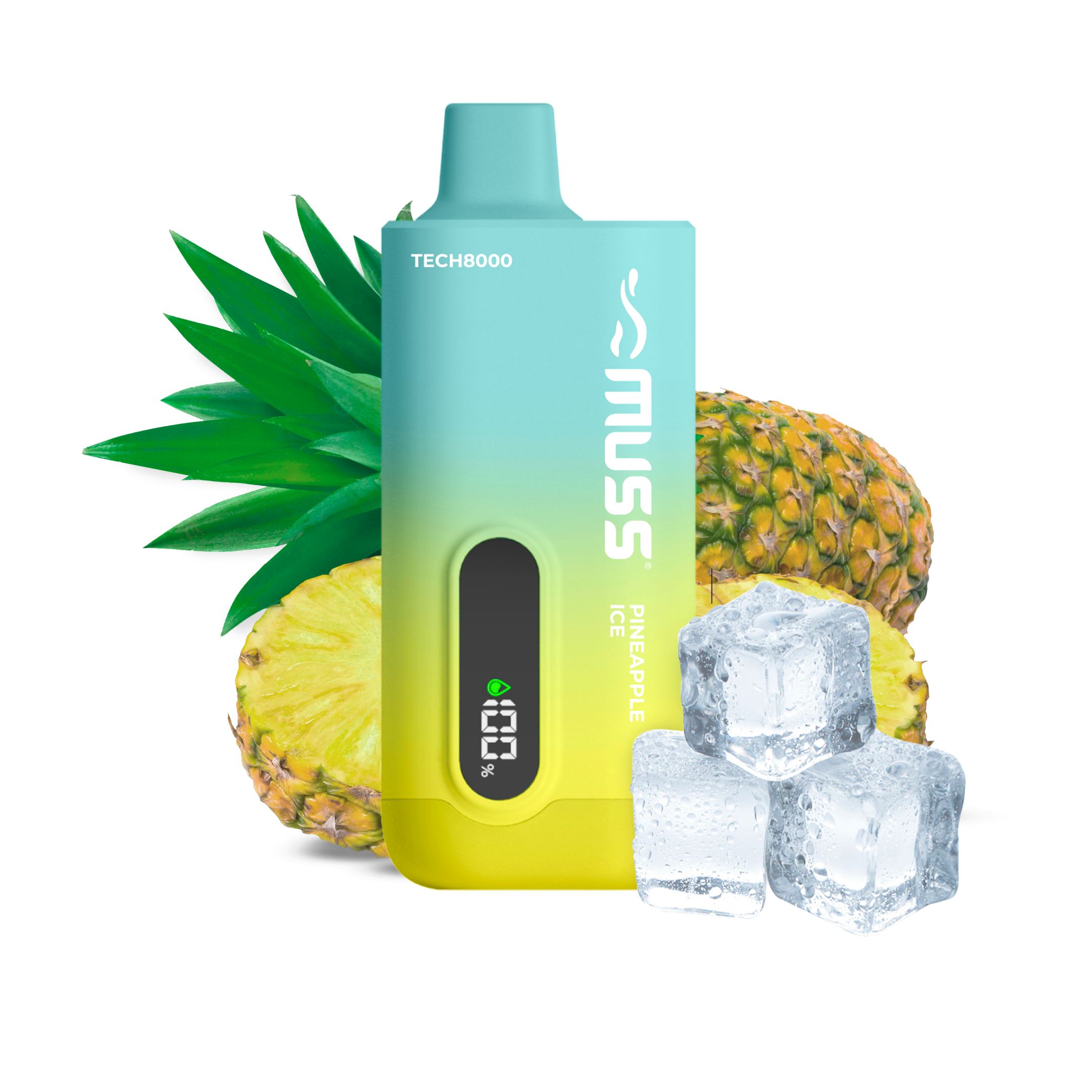Muss Tech 8000 0 mg Pineapple Ice