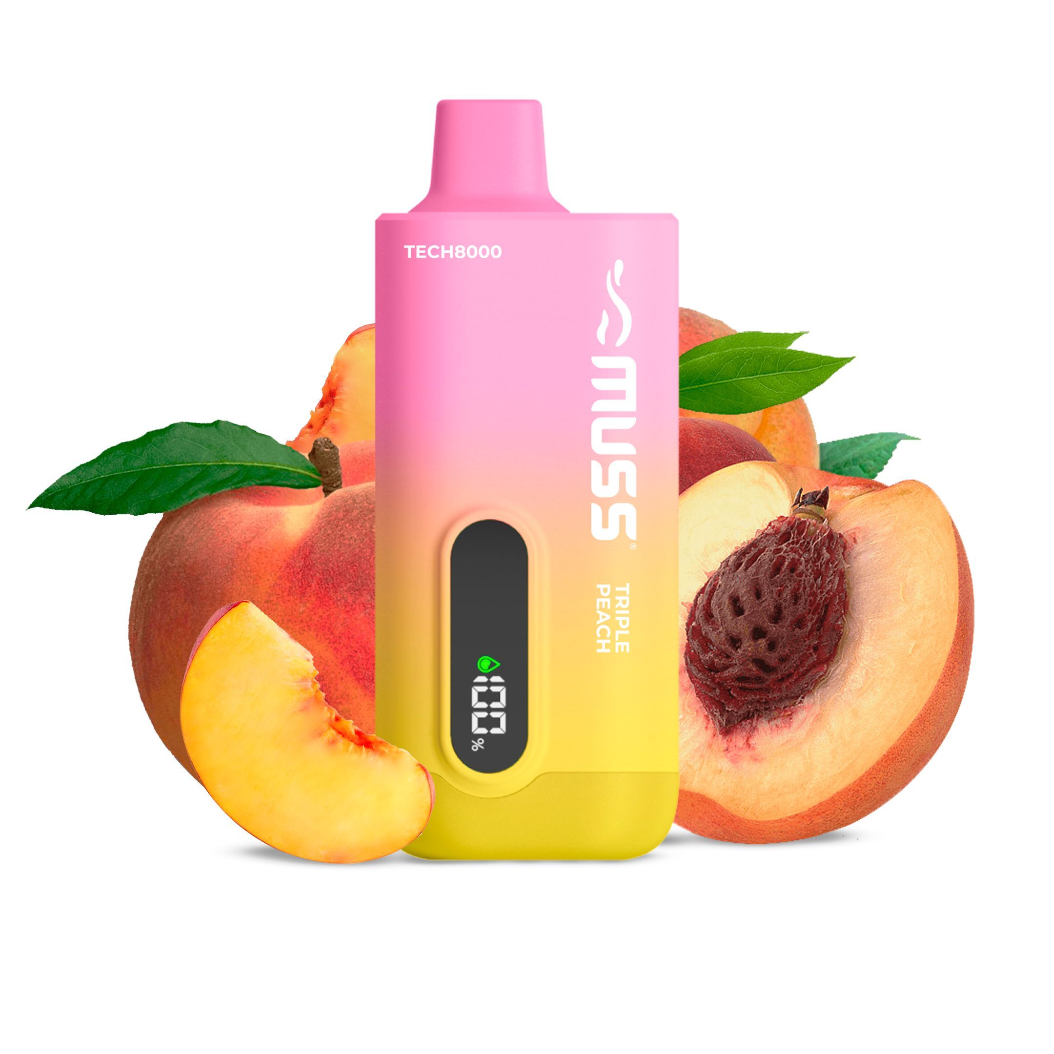 Muss Tech 8000 0 mg Triple Peach